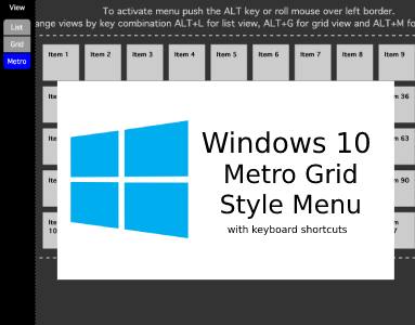 windows 10 menu