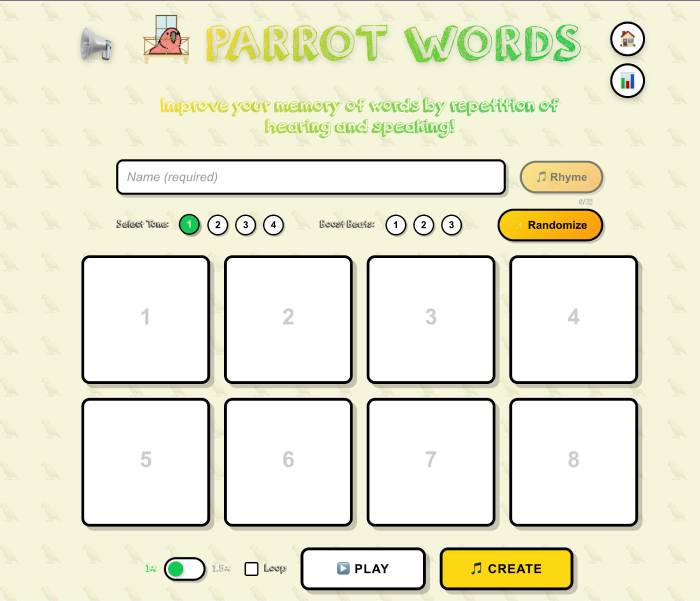 Parrot Words